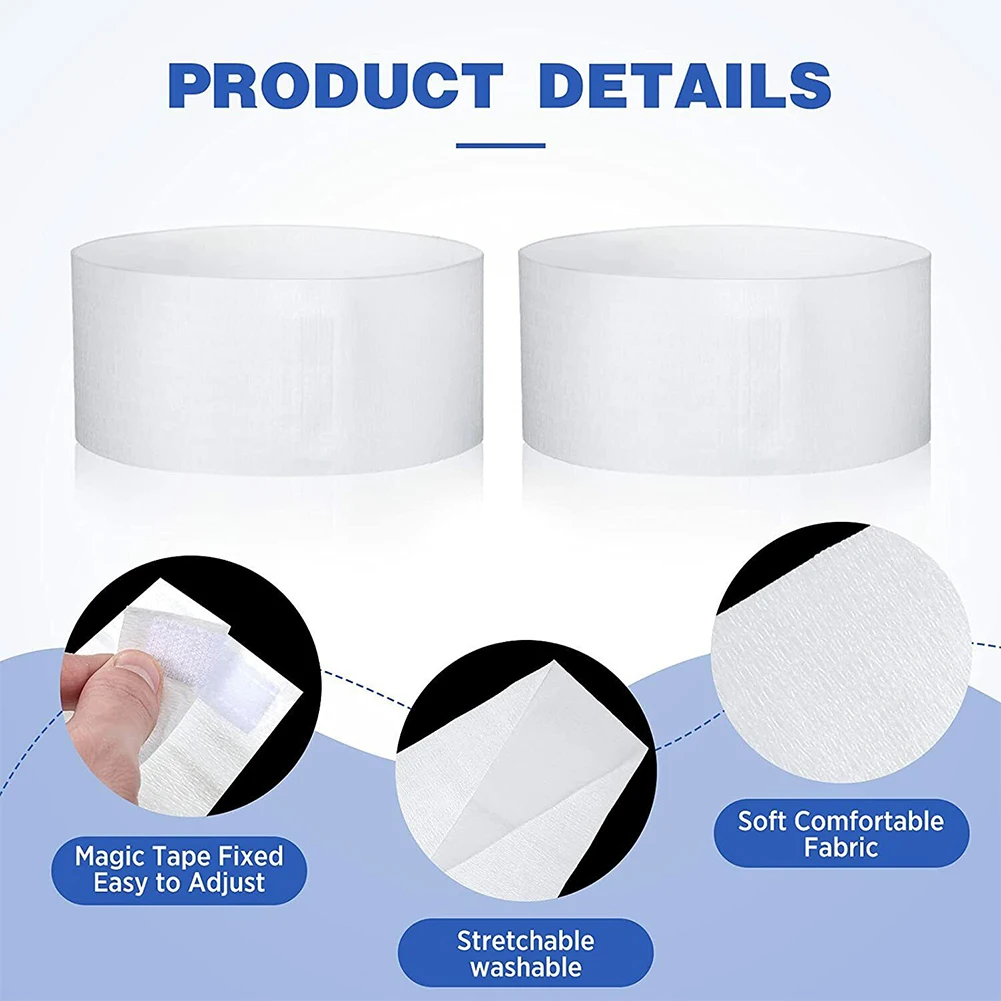 100 個ビューティーサロンメイクアップヘアバンド不織布洗濯バスヘアバンドノンスリップスパヘッドバンドフェイシャルヘッドバンド女性ガール