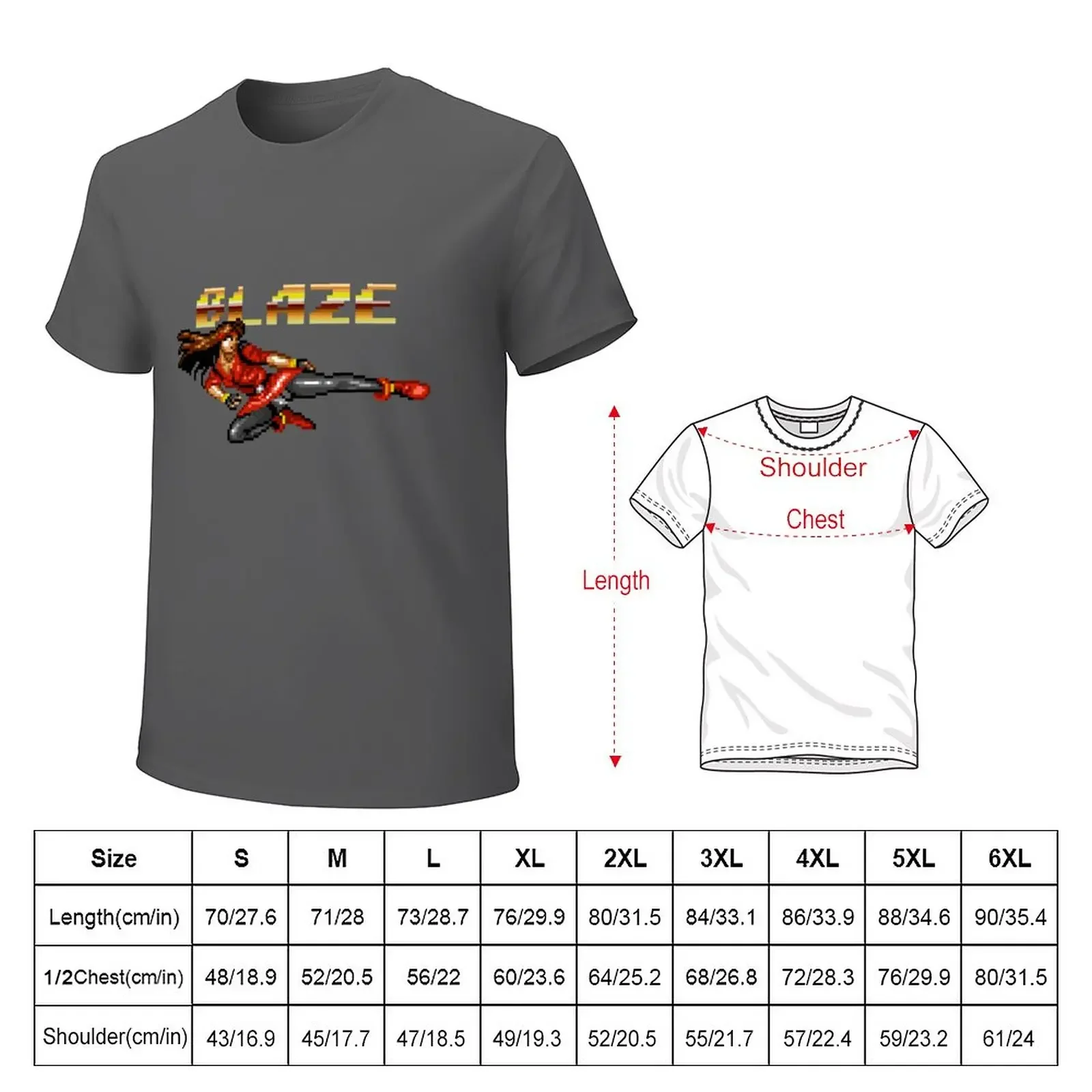 Blaze Fielding from Streets of Rage T-Shirt blacks sweat sports fans men t shirt