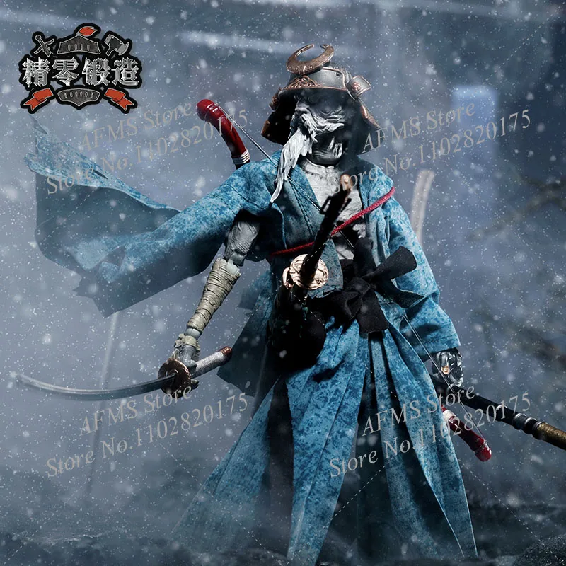 

1/12 Collectible Figure Unnamed Taoist Swordsman Ronin Costume Taoist Figure Samurai Clothes Set Fit 6Inch Action Figure Model