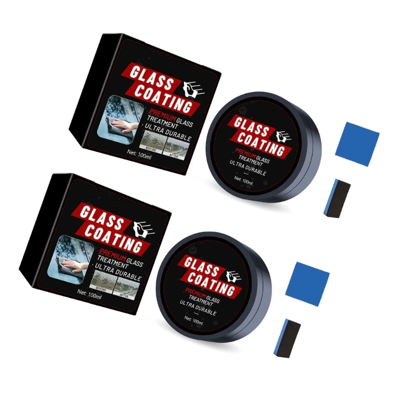 Set detergenti per olio per vetro per auto, strumento per parabrezza, pellicola per olio per vetro per auto, universale, 3