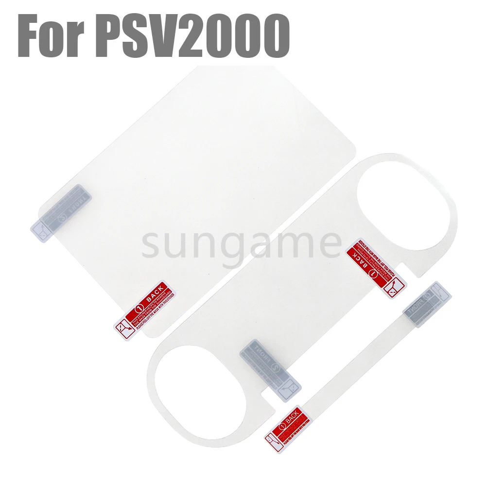 2PCS/sets HD Clear Screen Protector Film For PS Vita2000 Front Back Protection PET Film for PSVita2000