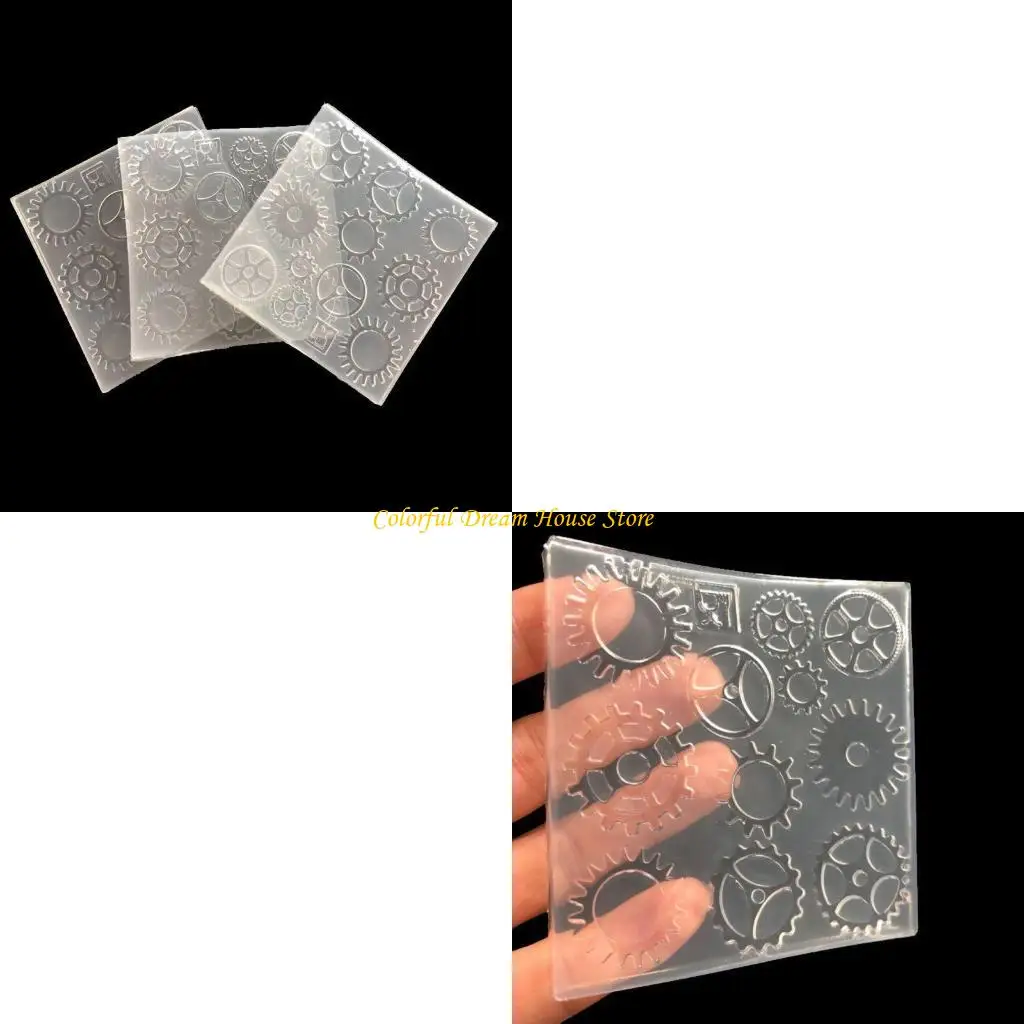 

Decortive Chocolate Cake Fondant Mold Gear DIY Resin Jewelry Pendant