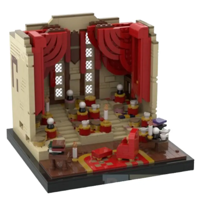 1241 pezzi MOC- 210862   Professor T's Divination Classroom Castle Deries Building Block Modello Particelle Assemblaggio fai-da-te Regalo per bambini
