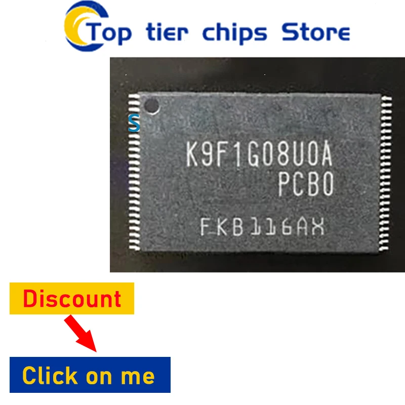 10Pcs/Lot New K9F1G08UOA-PCBO K9F1G08U0A-PIB0 K9F1G08UOA K9F1G08U0A K9F1G08UOA-PIBO K9F1G08U0A-PCB0 TSOP-48
