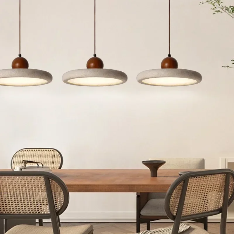 Lampe LED suspendue en pierre naturelle de styliste, luminaire décoratif d'intérieur, idéal pour un salon, une salle à manger, un bureau, une Bar, une chambre à coucher ou une cuisine