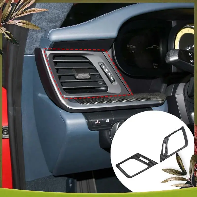 AB98-Per Porsche 911 2019 2020 2021 2022 Reale In Fibra di Carbonio Auto Dash Lato Uscita Aria Telaio di Copertura Trim Accessori Parti