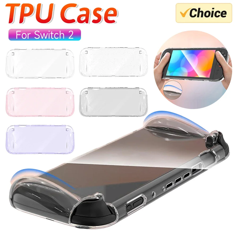 닌텐도 스위치 2용 투명 TPU 케이스 보호 쉘 커버 방수 보호 슬리브