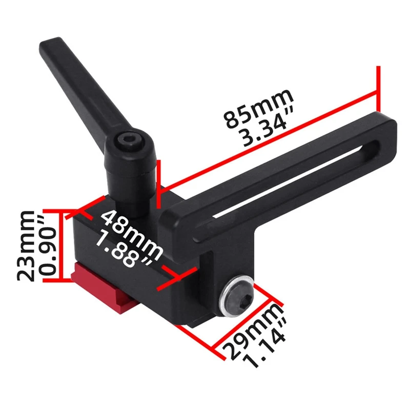 1 pezzo tipo 30 limitatore per la lavorazione del legno utensili manuali fai da te per la lavorazione del legno per T-Slot da 30Mm T-Tracks