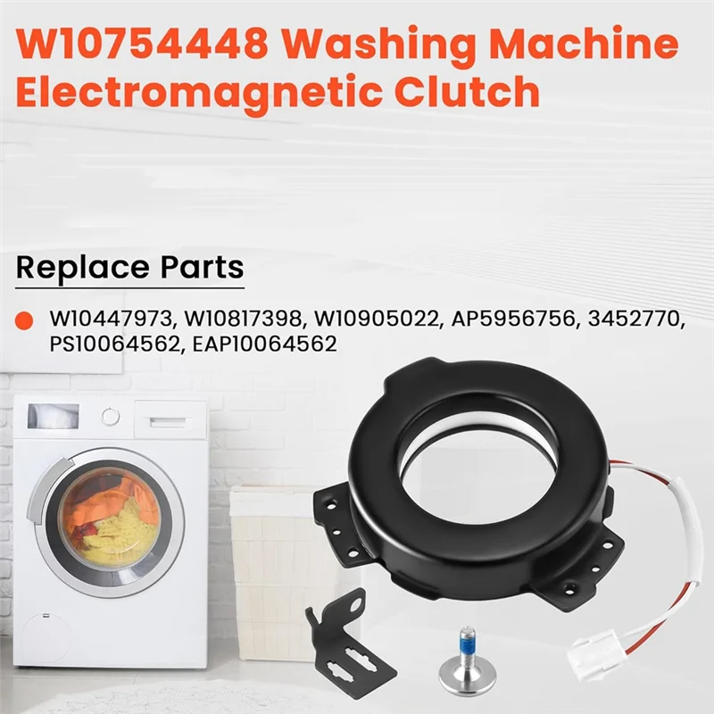 【سعر ساخن!】استبدال قابض الغسالة W10754448 لـ Whirl-Pool، May-Tag، Ken-More، Cros-Ley يستبدل W10447973