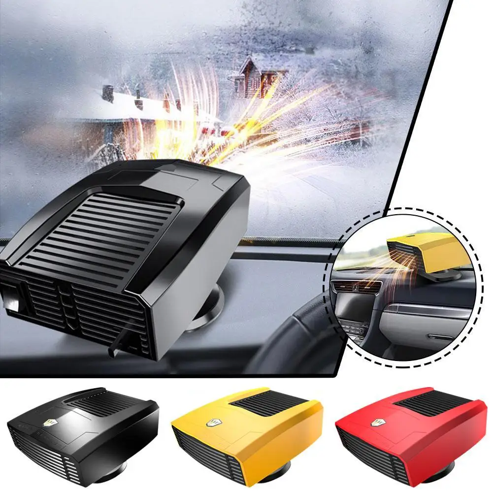 12/24V Car Truck Electric Heater Portable Demister Defroster Heating Fan Dryer Windshield Defogging Accessroies