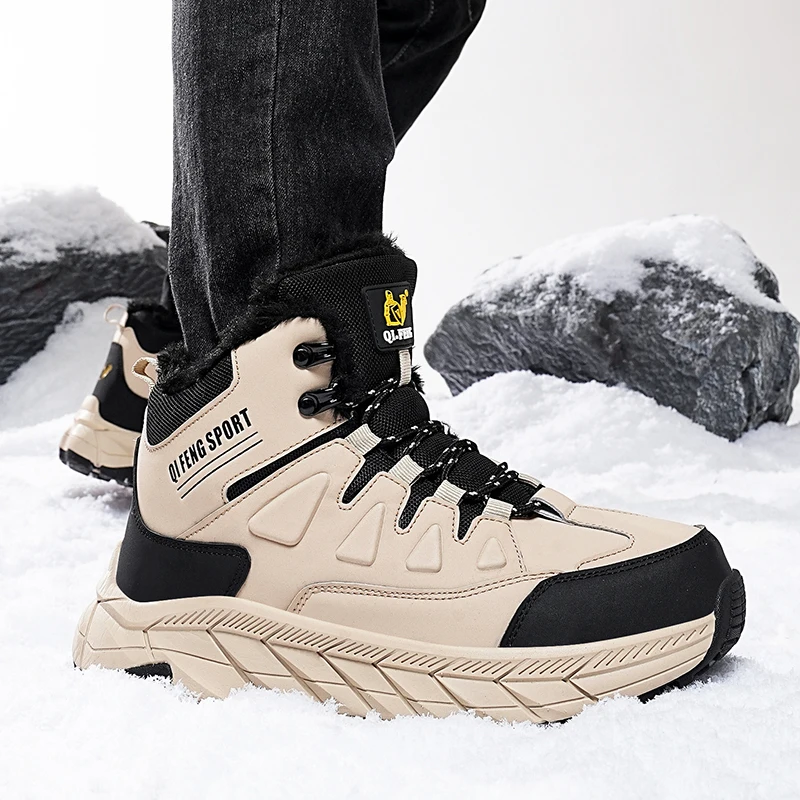 Classic Brand Trekking Boots Men Brand Mountain Shoes Mens Anti Slip Hunting Shoe Man Warm Wear Resistant Outdoor Boots