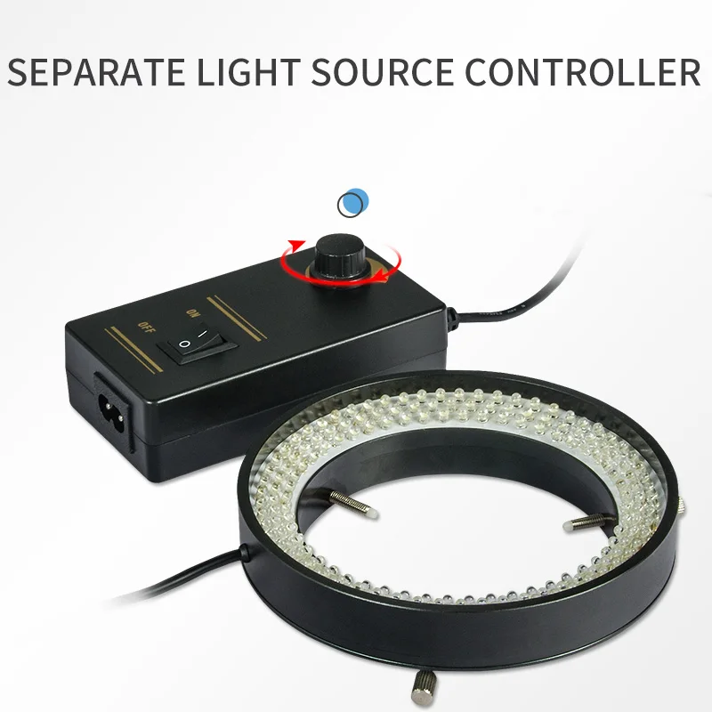 Microscope Adjustable Led Ring Light, Large Diameter Led Ring Light Source, Frosted Shadowless Ring Light