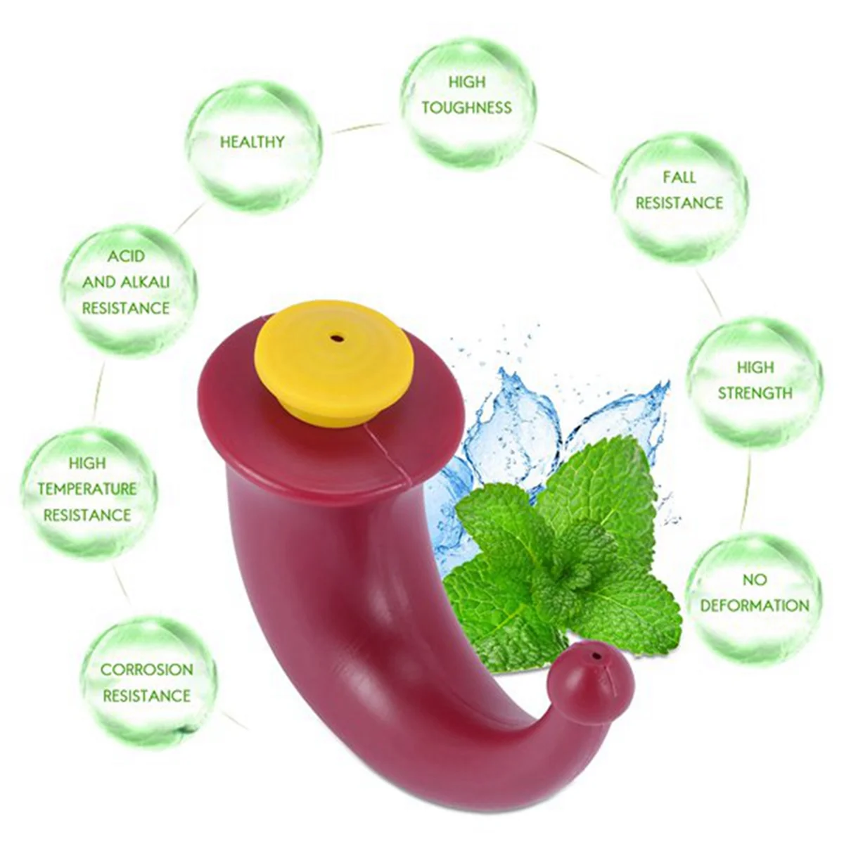 AT53 3 шт. Yoga Nasal Neti Pot Промывочная система для носа Сини для орошения пазух 200 мл
