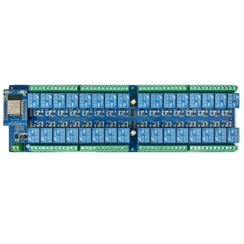 

DC5V/DC12V/DC24V ESP32 32-канальный релейный модуль ESP32-WROOM Макетная плата Вторичная разработка Релейный модуль Реле умного дома