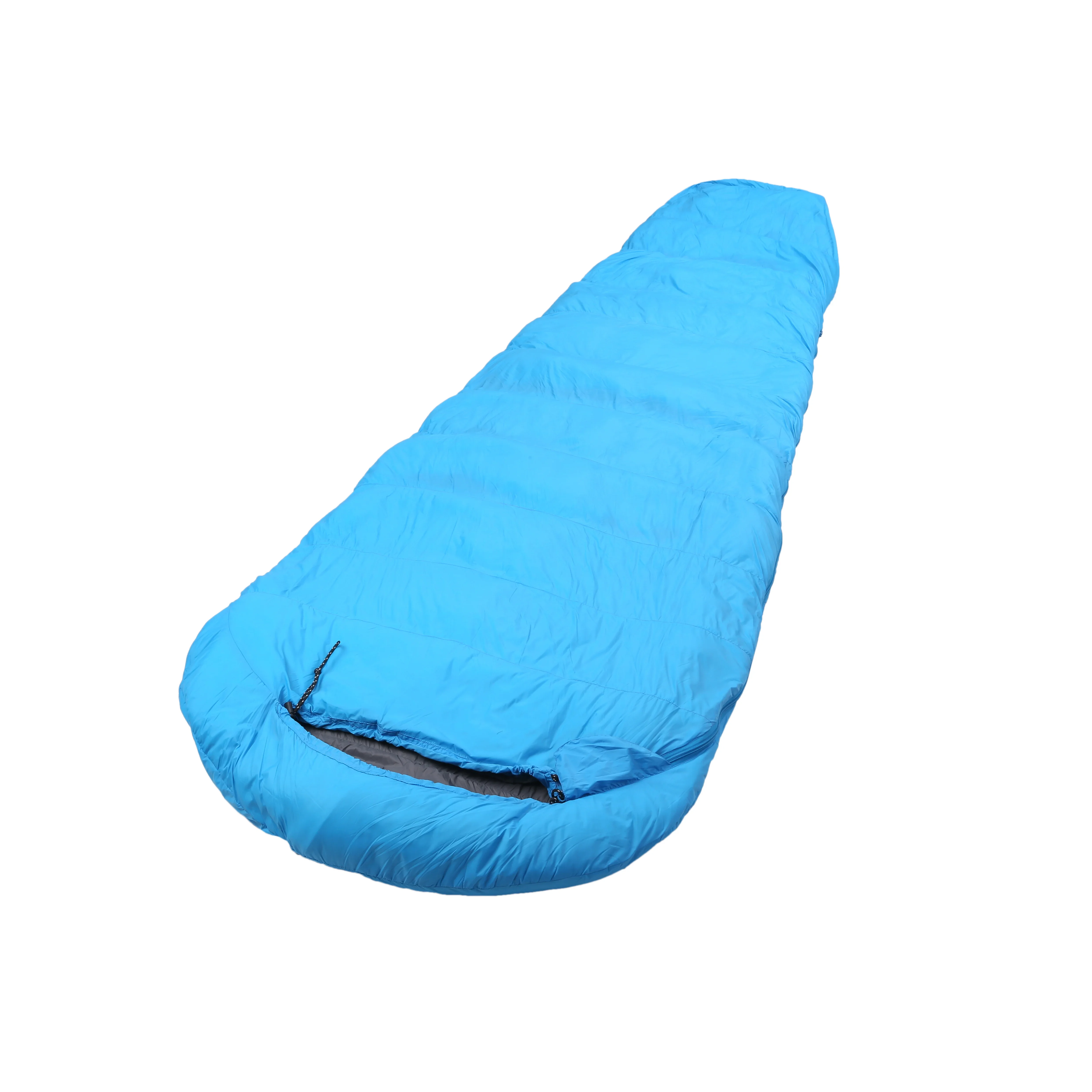 Nylon 1000g 80% White Goose Down Ripstop Outdoor Mummy Adult Outdoor Winter Sleeping Bag