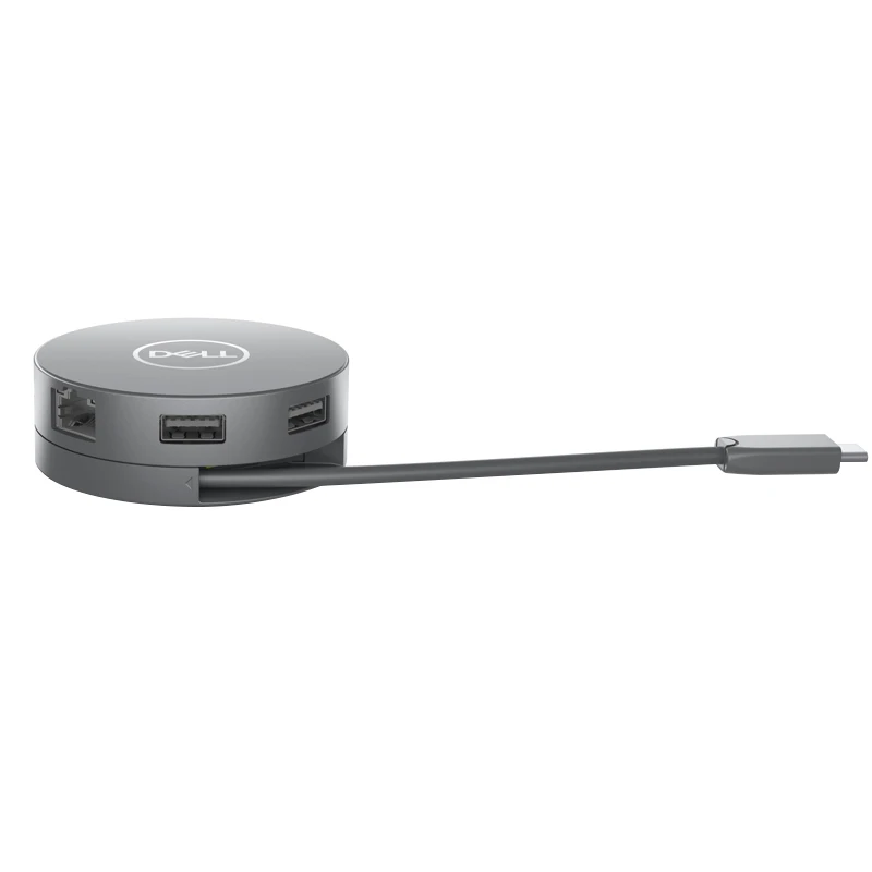Imagem -02 - Docking Station Dell Adaptador Móvel Usb-c Porta Display 4k Gigabit Ethernet Da305