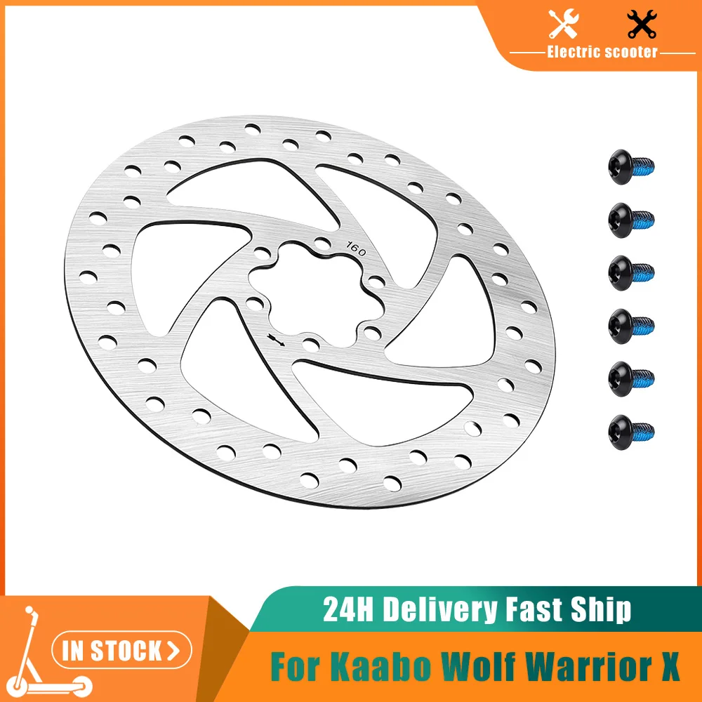 Disco de Freno de 160 mm para Kaabo Wolf Warrior X/11 Mantis10, para Kaabo Wolf King GTR/Wolf King+ Warrior/King GT, Repuestos para Patinetes Eléctricos