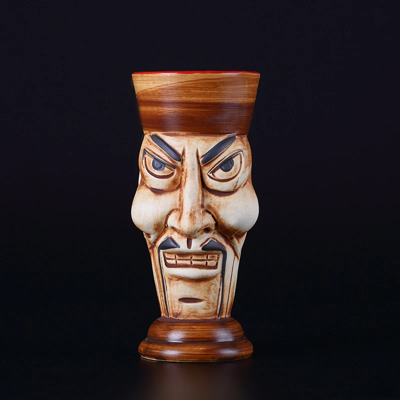 

470ml Hawaii Tiki Mugs Cocktail Cup Beer Beverage Mug Wine Mug Ceramic Easter Islander Tiki Mug Bar Tool Barware
