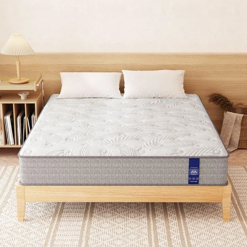 12 Inches Twin XL Mattress Memory Foam Mattress，Hybrid Mattress in a Box Individually Pocket Springs，Twin XL Size Mattres