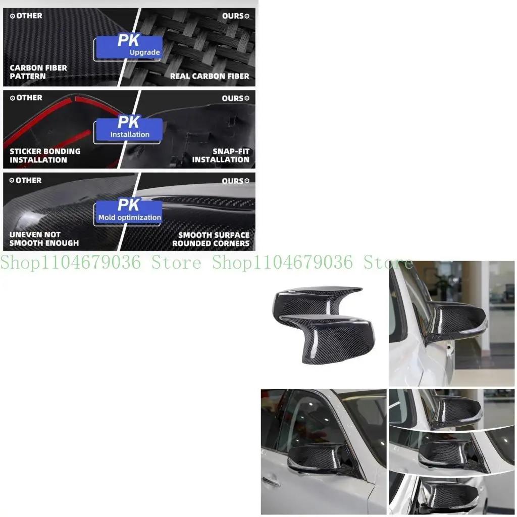 

652F 1 Пары крышки покрывают углеродные боковые колпачки на 2014-2018 гг. Запасные детали.