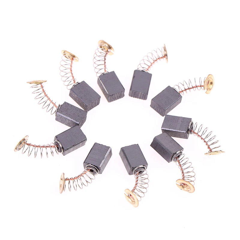 10Pcs/pack Angle Grinder Carbon Brushes 6*9*14mm Power Tool Electric Motor Spare Part Electric Grinder Replacement Carbon Brush