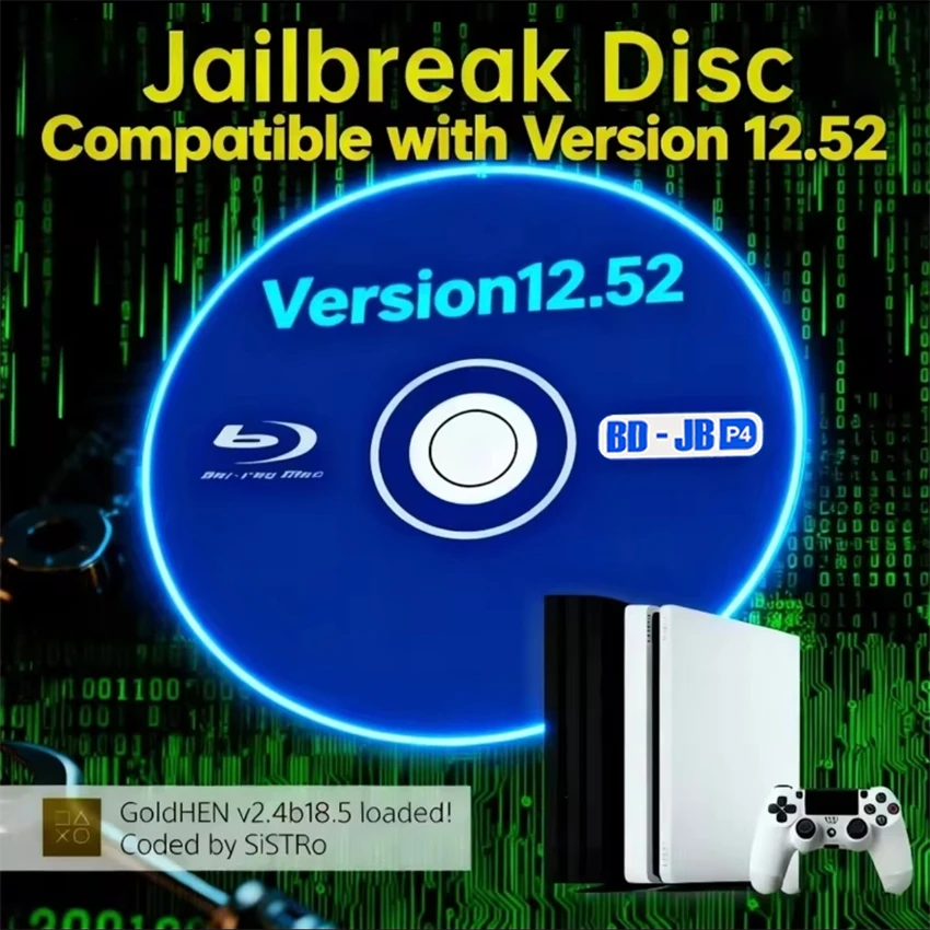 For PS4 FW 9.0-12.52 Syste JB Disc Tool Mod Game Console Accessories Latest Version PS4 Jailbreak Disc - 1 Click Boot All-in-One