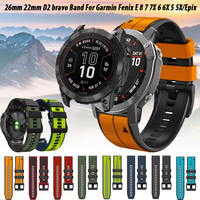 Silicone WatchBand For Garmin Fenix 7X 7 6X 6 Pro 5X 5 Plus Descent G2 Wrist Strap Forerunner 945/745 Quick Release Bracelet