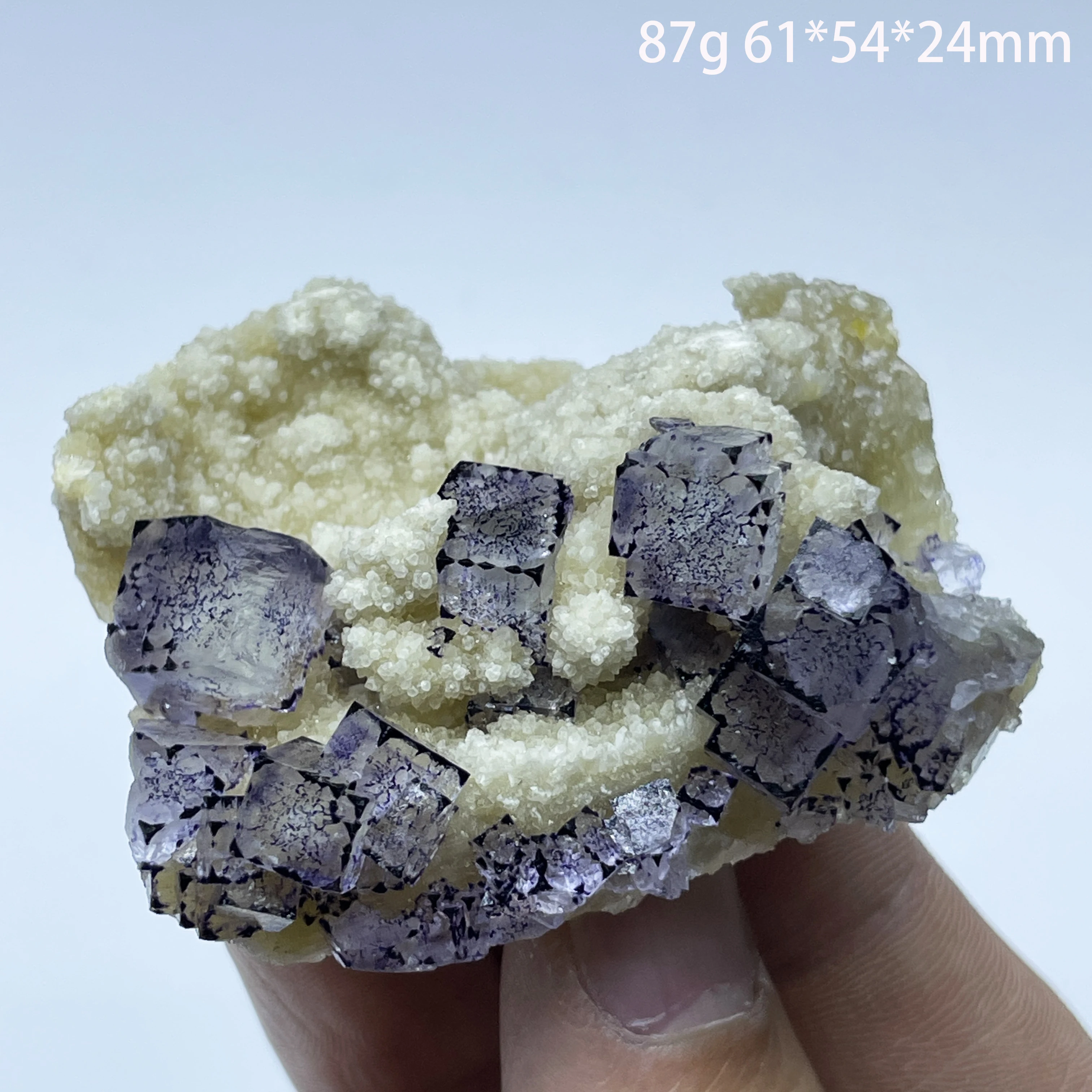 Natural Purple Edge Fluorite Mineral Original Teaching Specimen Reiki Healing Stone Home Decor From Guizhou