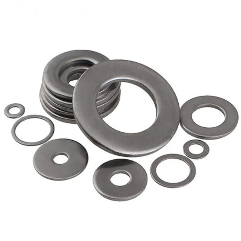 1Best 10pcs M17 Ultra-thin stainless steel washers flats washer gasket flat pad thickness 0.1mm-1mm 24mm Outer diameter