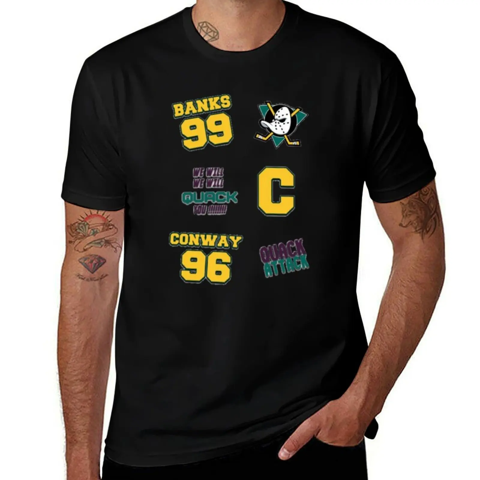

Ducks captain jersey T-Shirt graphic t shirts for man mens graphic t shirts t shirts for man cotton funny T-Shirt