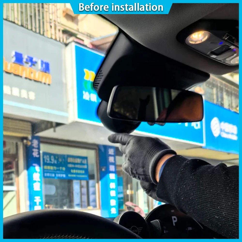 for Mini Hatch Hardtop Cooper E SE Battery Electric J01 2024 2025 4K UHD DVR Dash Cam Camera Lens Video Recorder Recording