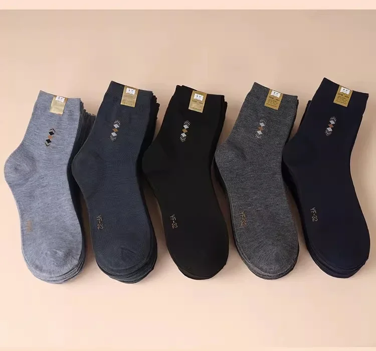 5 Paar/Lot Herrenmode-Socken für vier Jahreszeiten, Freizeit, atmungsaktiv, Deodorant, mittellang, hohe Qualität – Detail 11