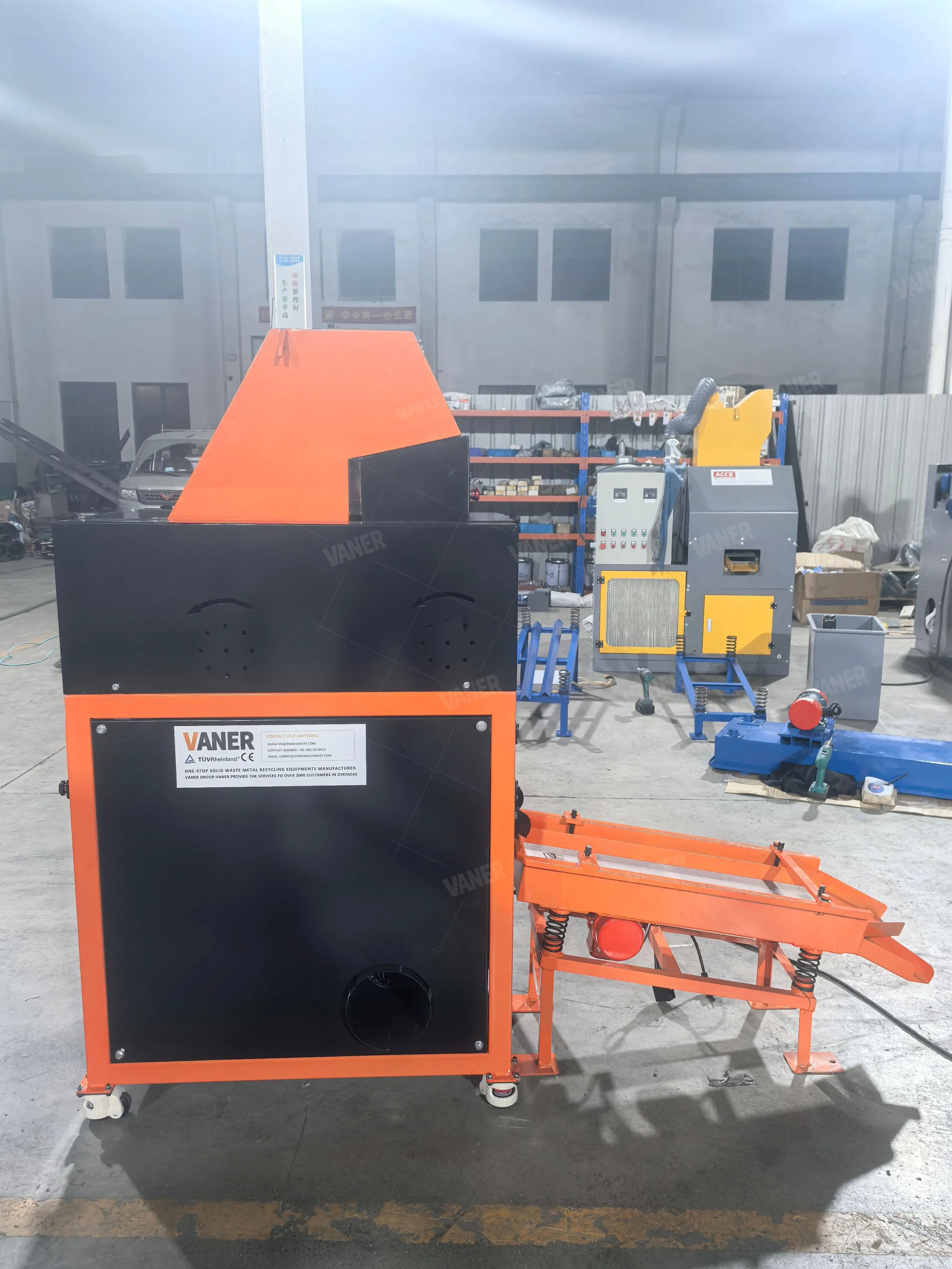 Best Selling Small Copper Cable Shredder Network Cable Recycling Machine Copper/Aluminum Wire Granulator For UK