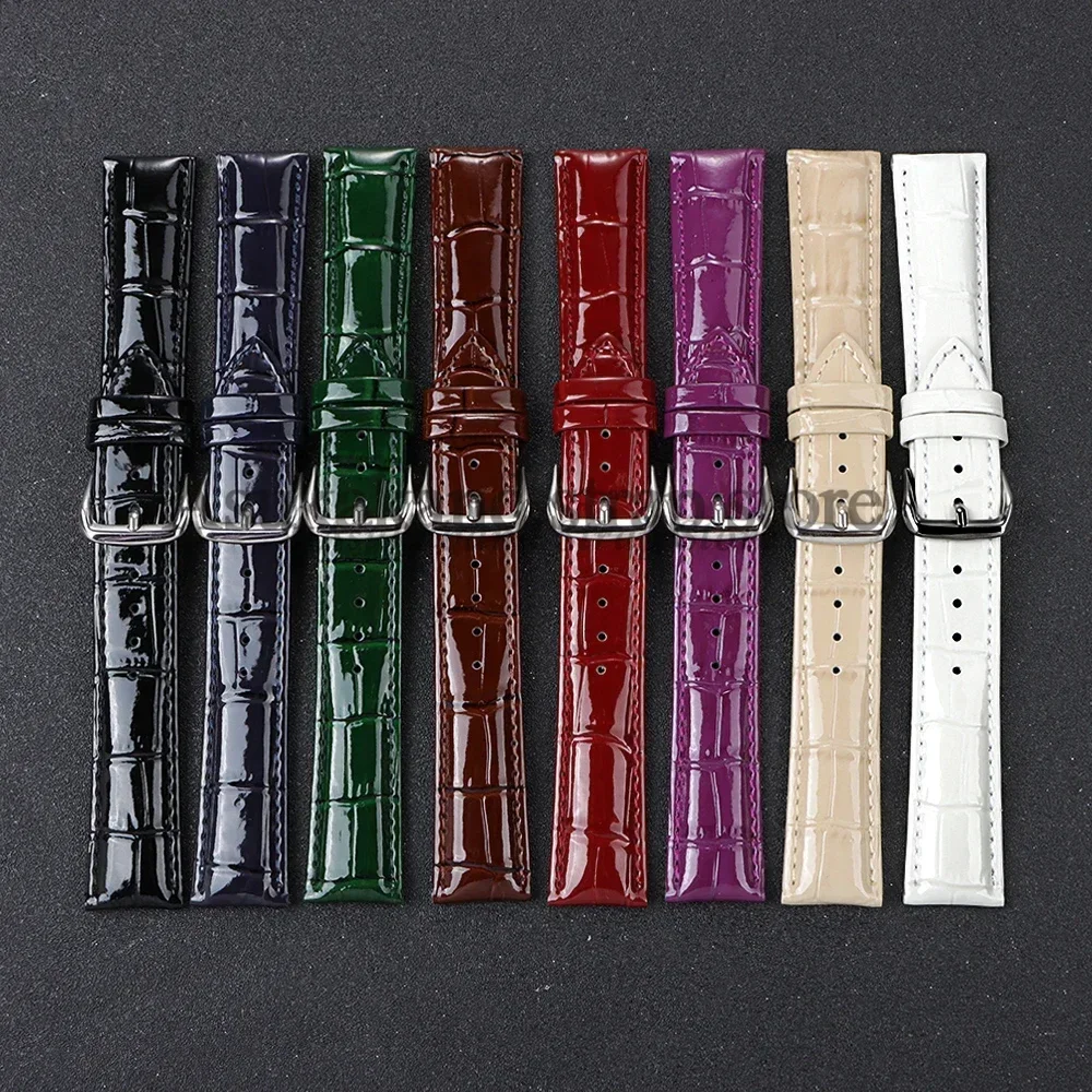 12mm 14mm 16mm 18mm 19mm 20mm 21mm 22mm Leather Watchband For Universal Men and Women Replacement Belt Watch Strap Soft Bracelet