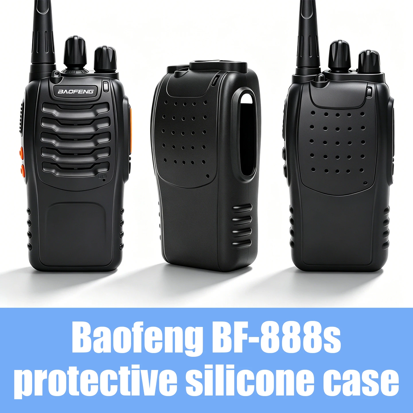 Baofeng Handheld Two Way Radio Rubber Silicone Case Holster for Retevis H777 for Baofeng BF-888s for Pofung 888s Walkie Talkie