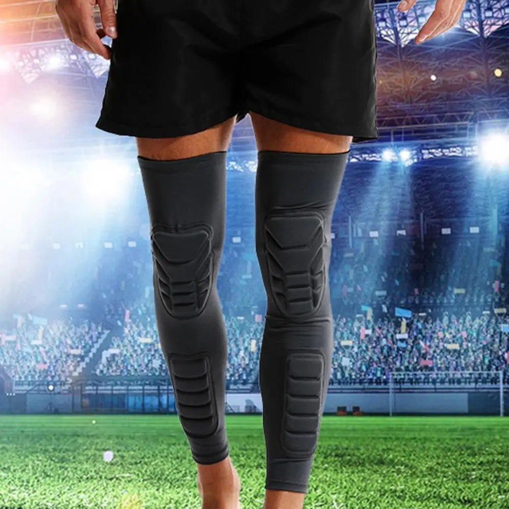 Sports Knee Pads High Elastic Sports Knee Pad Shin Guard Impact Resistant Sleeve for Football Breathable Protective for Athletes