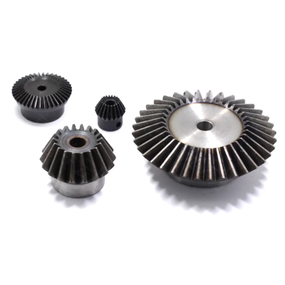 

1:3 1:4 Precision bevel gear 1M 1.25M 1.5M 15/45/60/90 Teeth 90 degree drive bevel gear Process hole