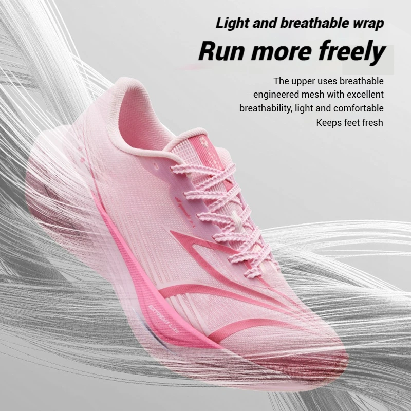 361 Degrees Furious ET Men\'s Running Shoes Carbon Plate Racing Marathon Rebound Breathable Cushioning Male Sneakers 672512216F