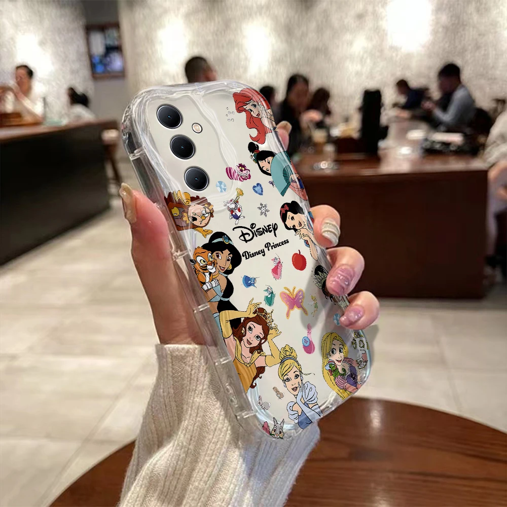 Disney Princess Queen 3D Wave Case For Samsung A73 A72 A71 A55 A54 A53 A35 A34 A33 A25 A24 A23 A15 A14 A13 A05 A04 4G 5G Cover