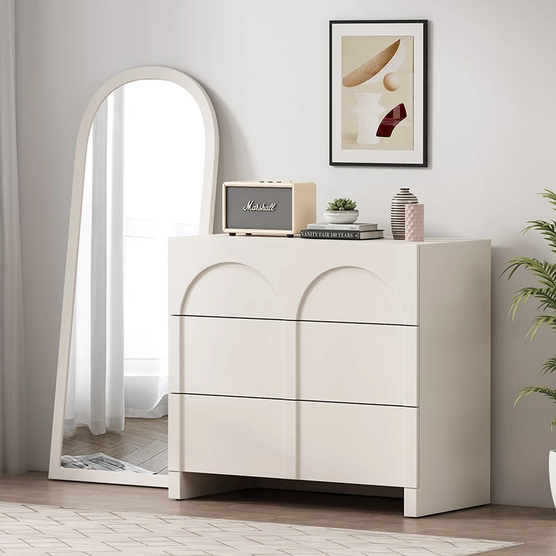 Nordic sideboard lockers, bedroom lockers, simple modern chest of drawers, arched against the wall cabinet, sofa sideboard