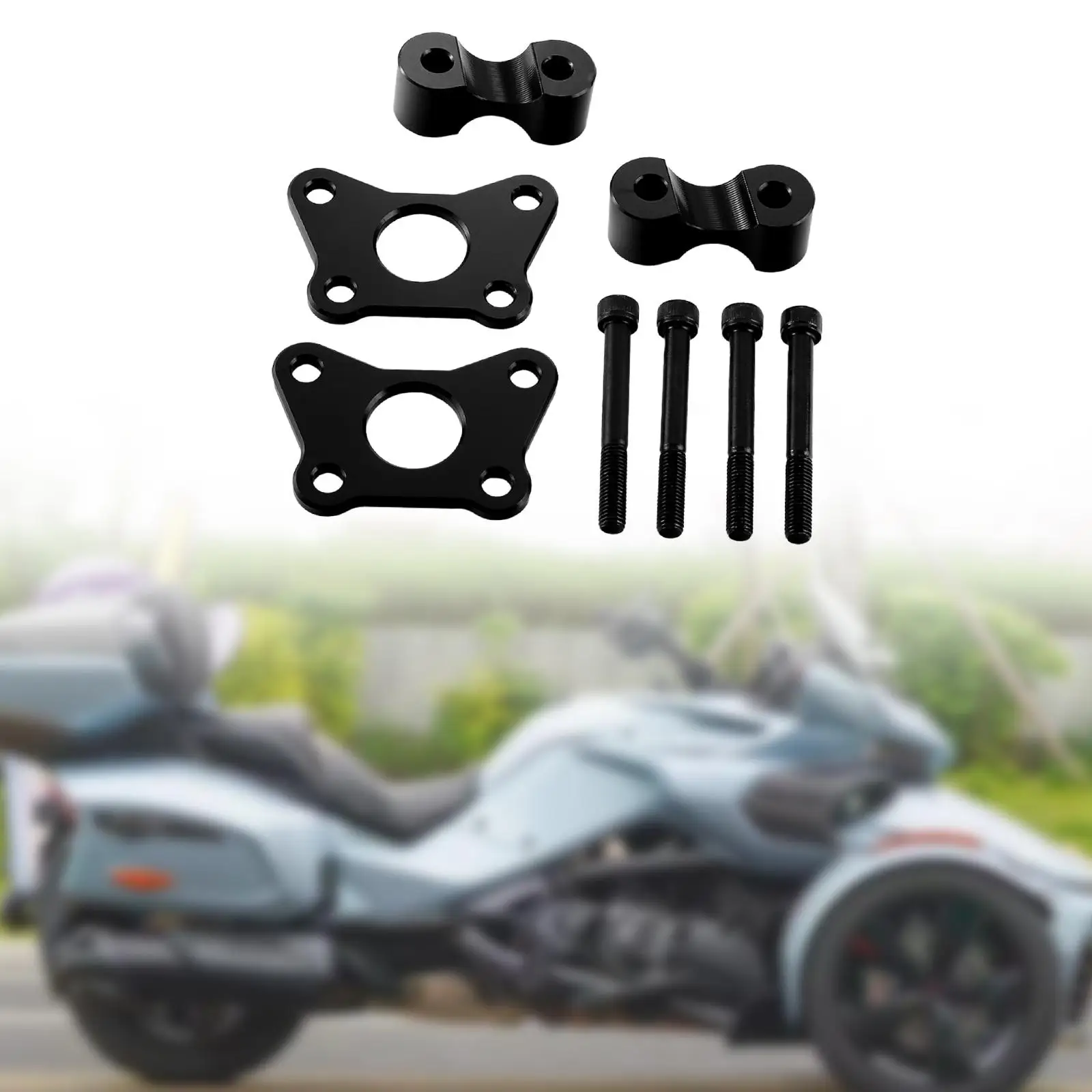 

Motorcycle Handlebar Riser Kit Replace Easy Installation Spare Part Motorcycle