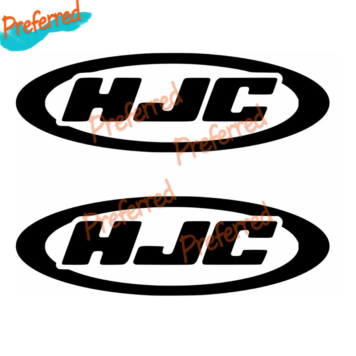 

2 X PEGATINAS STICKER VINILO PACK HJC HELMETS CUSTOM AUFKLEBER VINYL Decal Customizable in Any Size No Background