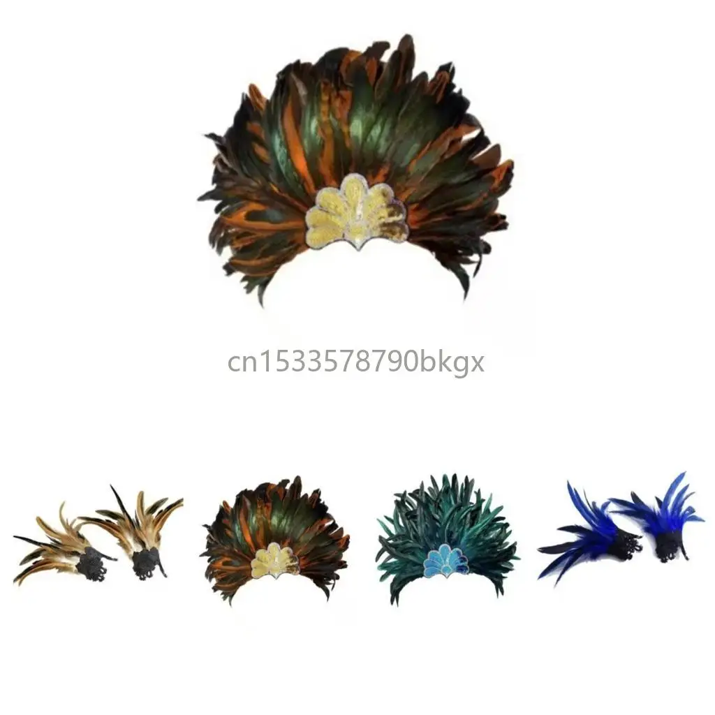 

Bright Blue Costume Hairpiece Wristband Pair For Cosplay And Carnivals J78E