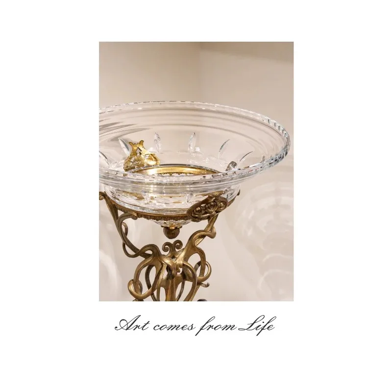 Swan tall fruit plate living room coffee table household living room entrance TV cabinet decorative ornament