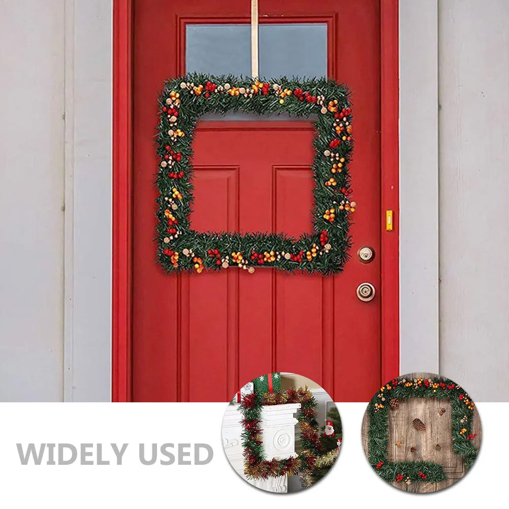 

Square Wreath Frame Metal Wire Reusable Decorative Wedding Birthday Party Holiday Floral Wreath Making Tool