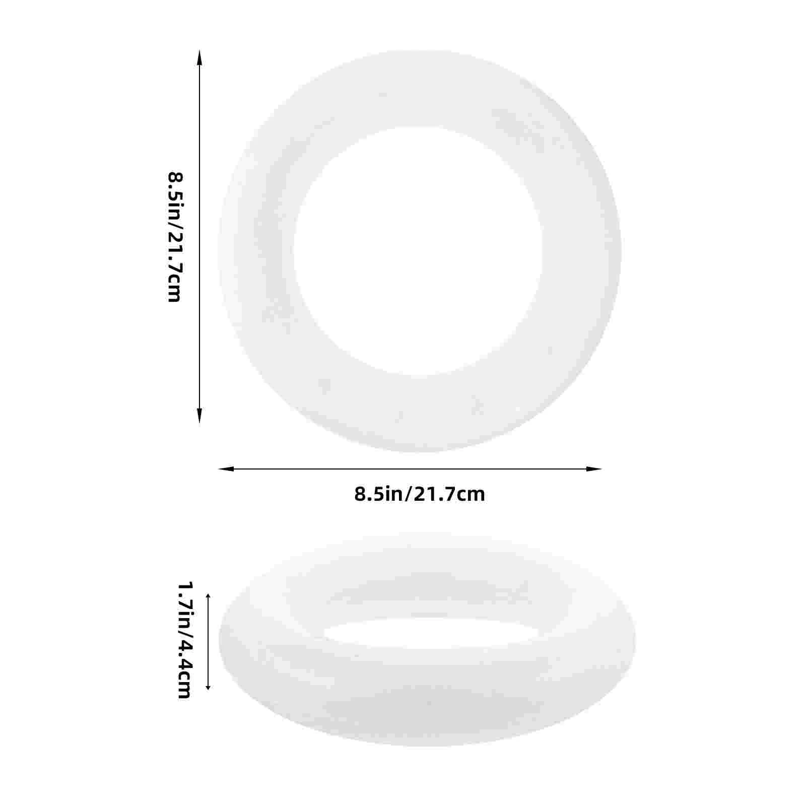 Garland Foam Ring DIY Craft Ornament Unpainted Foam Circle DIY Painting Foam Ring Model foam circles for crafts