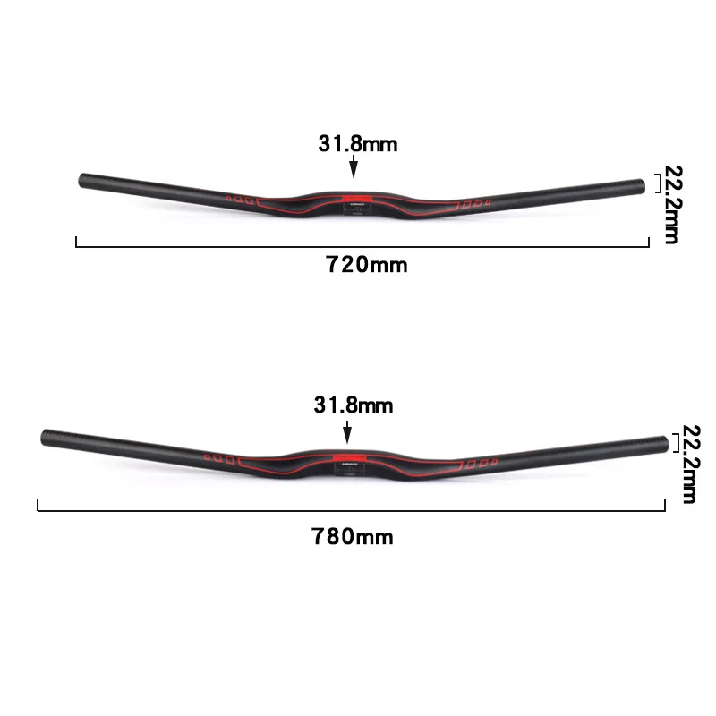 9 Degree MTB Handlebar Aluminum alloy Bicycle Handlebar 31.8*720/780mm Swallow-shaped Handlebar Mountain Bike  Accessories