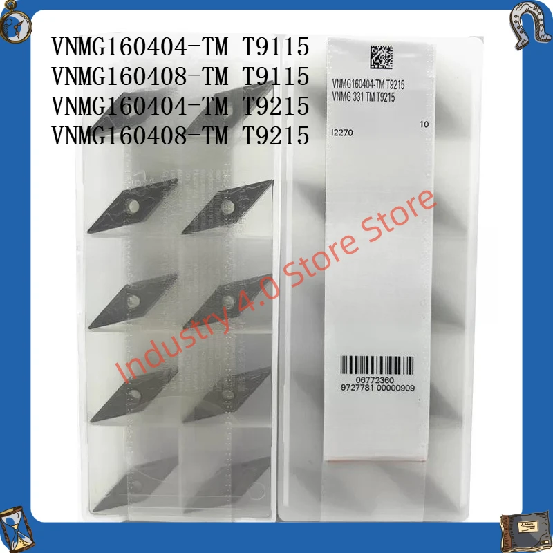 

Коробка из 10 токарных пластин с цифровым управлением VNMG160408/160404-TM T9125 T9115 T9225 9215