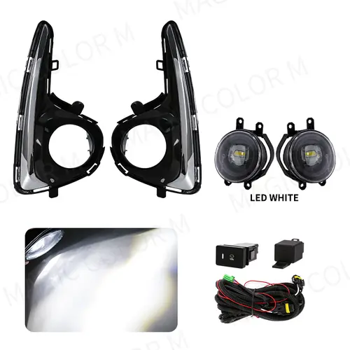 For Toyota Vitz Yaris 2018 2019 2020 Front Fog Lamp DRL Daytime Running Light Headlight With Switch Wire Covers Accessories 12V - Image 10