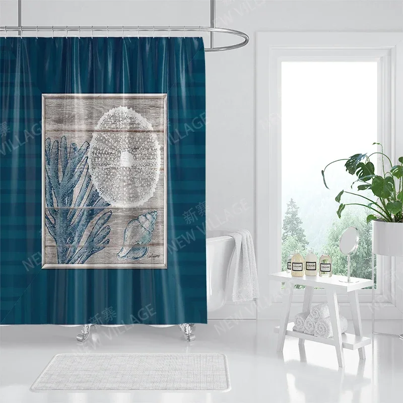 Home waterproof fabric bathroom curtain accessories 90x200 shower shower curtain 240 * 200 Atlantis style shower curtain